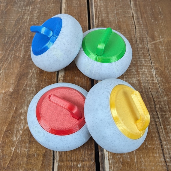 Mini Curling Stone Decor | Marble PLA, Gift (2.5 Inch) - Etsy Israel