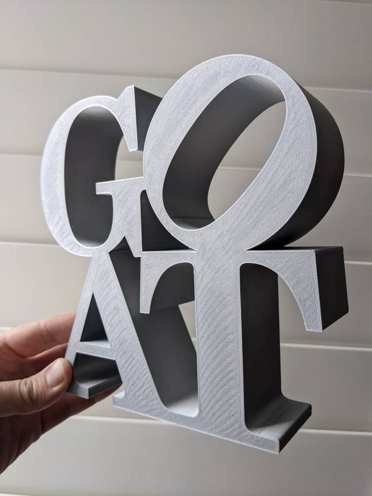 Goats 3d Sign 3D Printed GOAT Sign: Office, Home Decor - Etsy