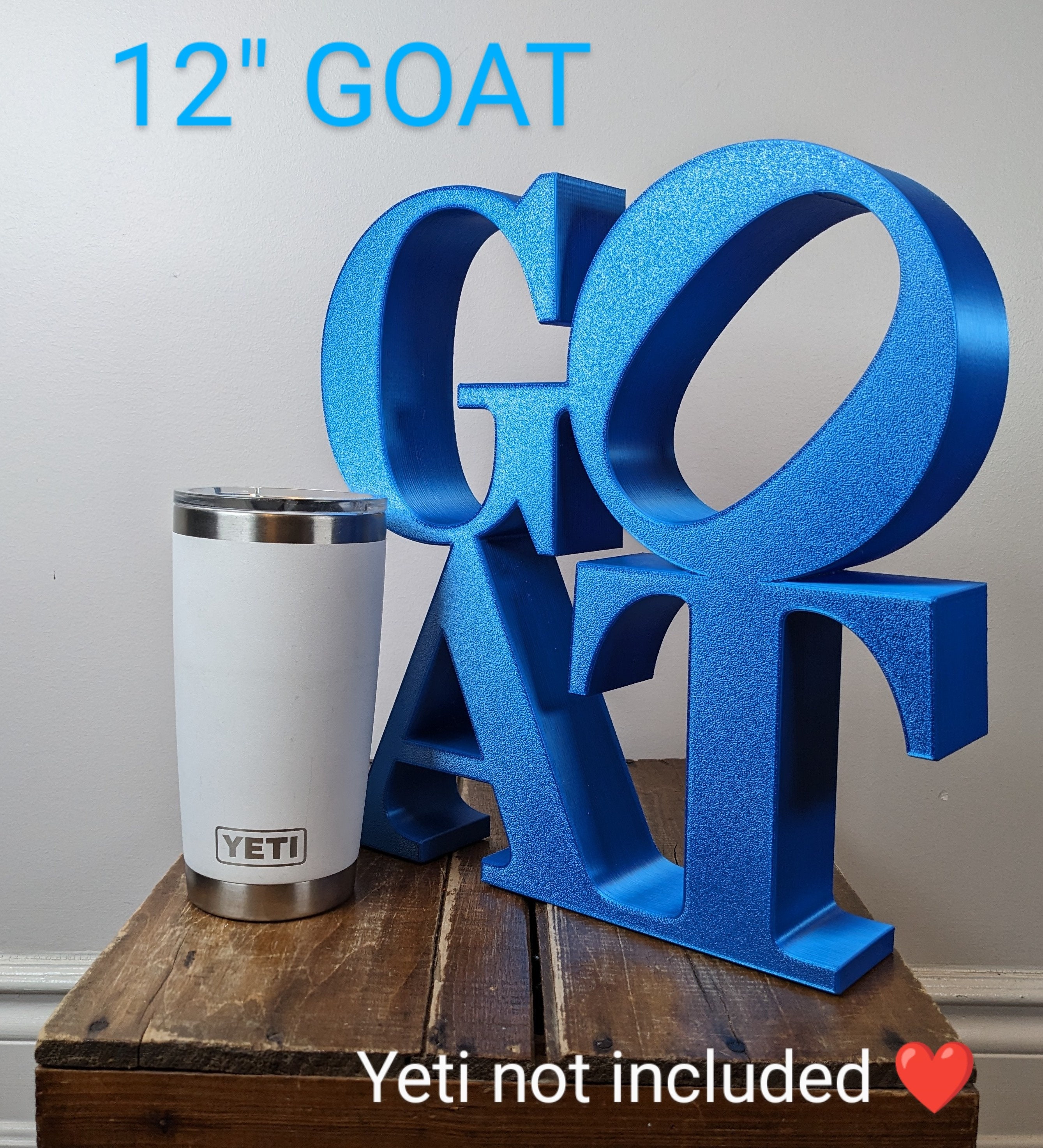Goats 3d Sign 3D Printed GOAT Sign: Office, Home Decor - Etsy