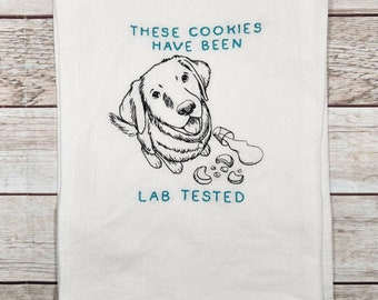 Funny Dog Dish Towel,  Embroidered Kitchen Towel, Flour Sack Towel,  Kitchen Tea Towel, Dog Tea Towel