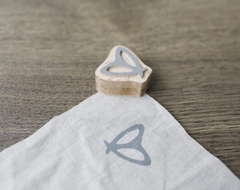 Clay stamps quarantine crafts soap stamp mini stamp block print polymer clay stamps fabric stamp Moth stamp