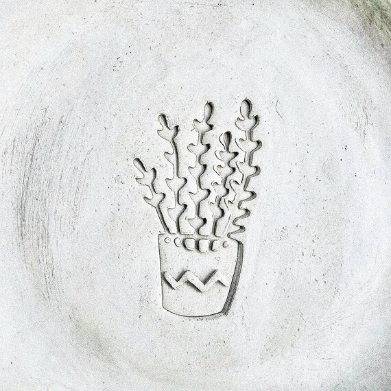 Fabric Stamp Wooden Stamp Lavender Stamp Block Printing Etsy UK