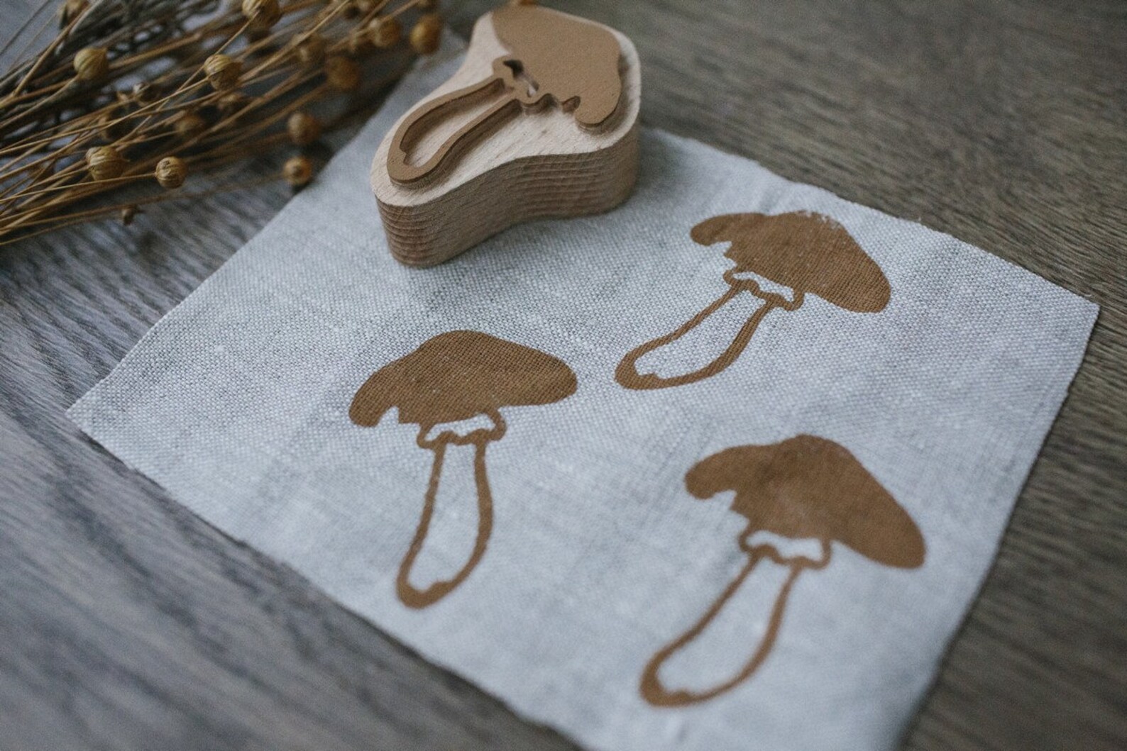 Mushroom Stamp Mushroom Decor Pottery Stamp Fabric Stamp Etsy