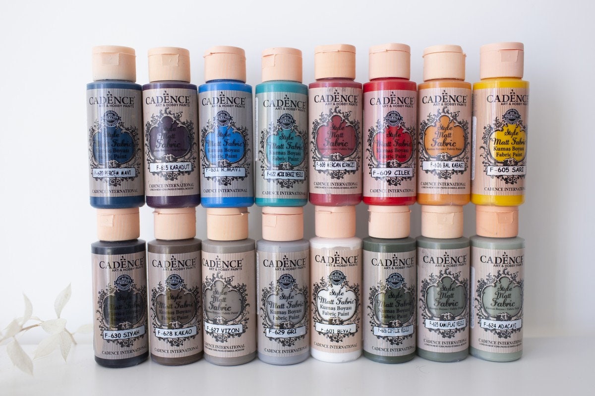 Fabric paint Style Matt for block printing Acrylic paints Etsy