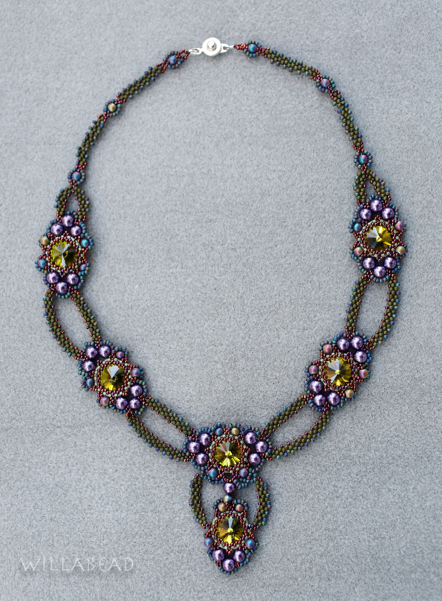 Goddess Necklace, a Hand Woven Beaded Necklace Etsy