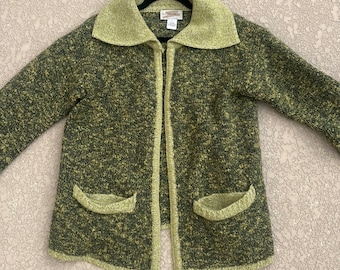 Vintage Millar Extra-fine Merino Wool Sweater Cardigan Made in Ireland Small