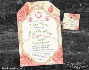High tea invitation | Etsy