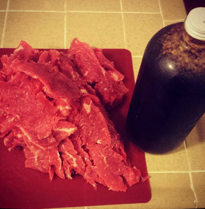 1 Pound Homemade Teriyaki Beef Jerky Etsy