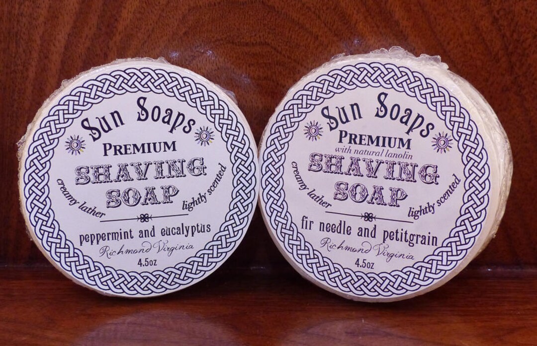 Shaving Soap Pucks Peppermint/eucalyptus or Fir Needle/petitgrain Etsy