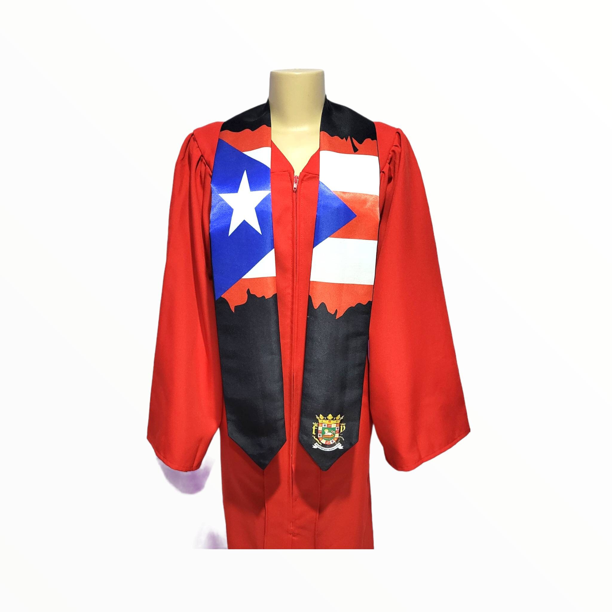 Puerto Rico Flag Graduation Stole & Sash Etsy