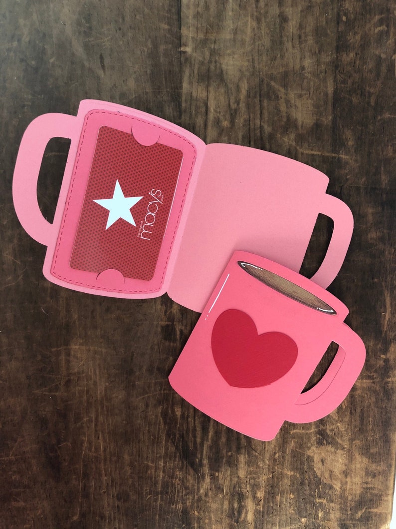 Gift Card Holder 4 Coffee Favorhot Chocolatehot Cocoavalentine S Daycoffee Gift Card Holder Paper Party Supplies Gift Wrapping Vadel Com