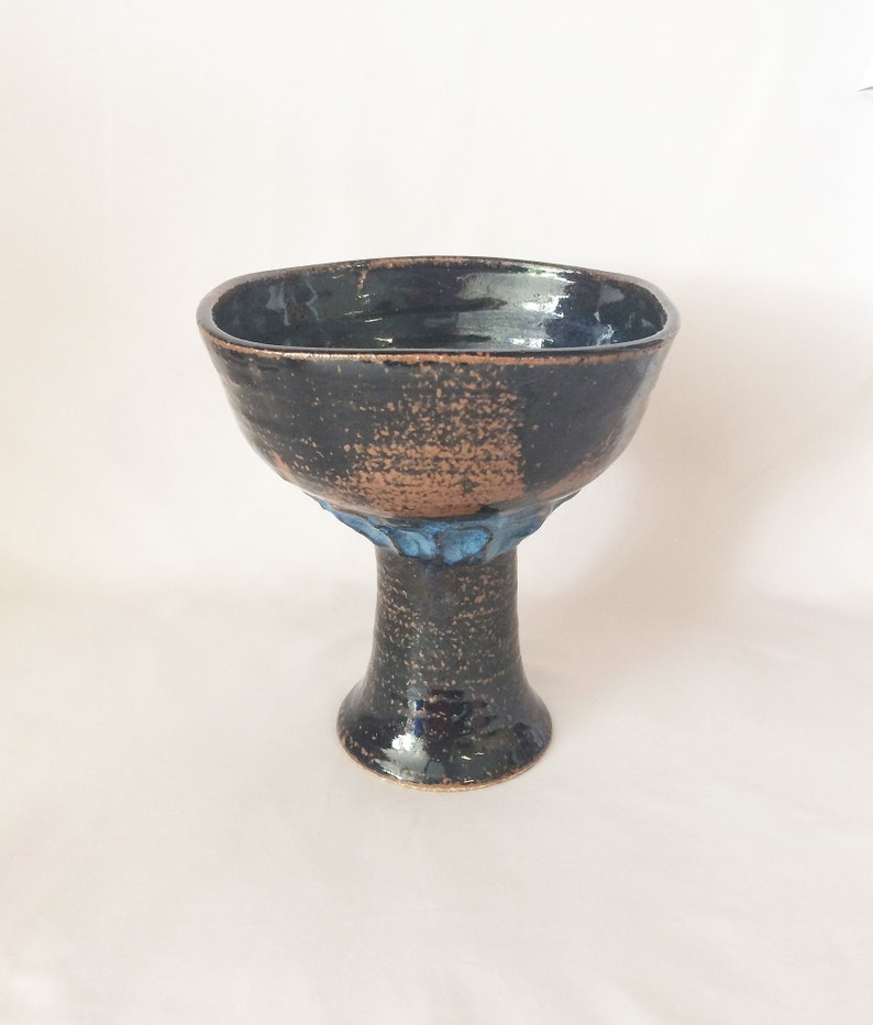 Vintage Pottery Japanese Ikebana Vase Signed Mid Century Etsy