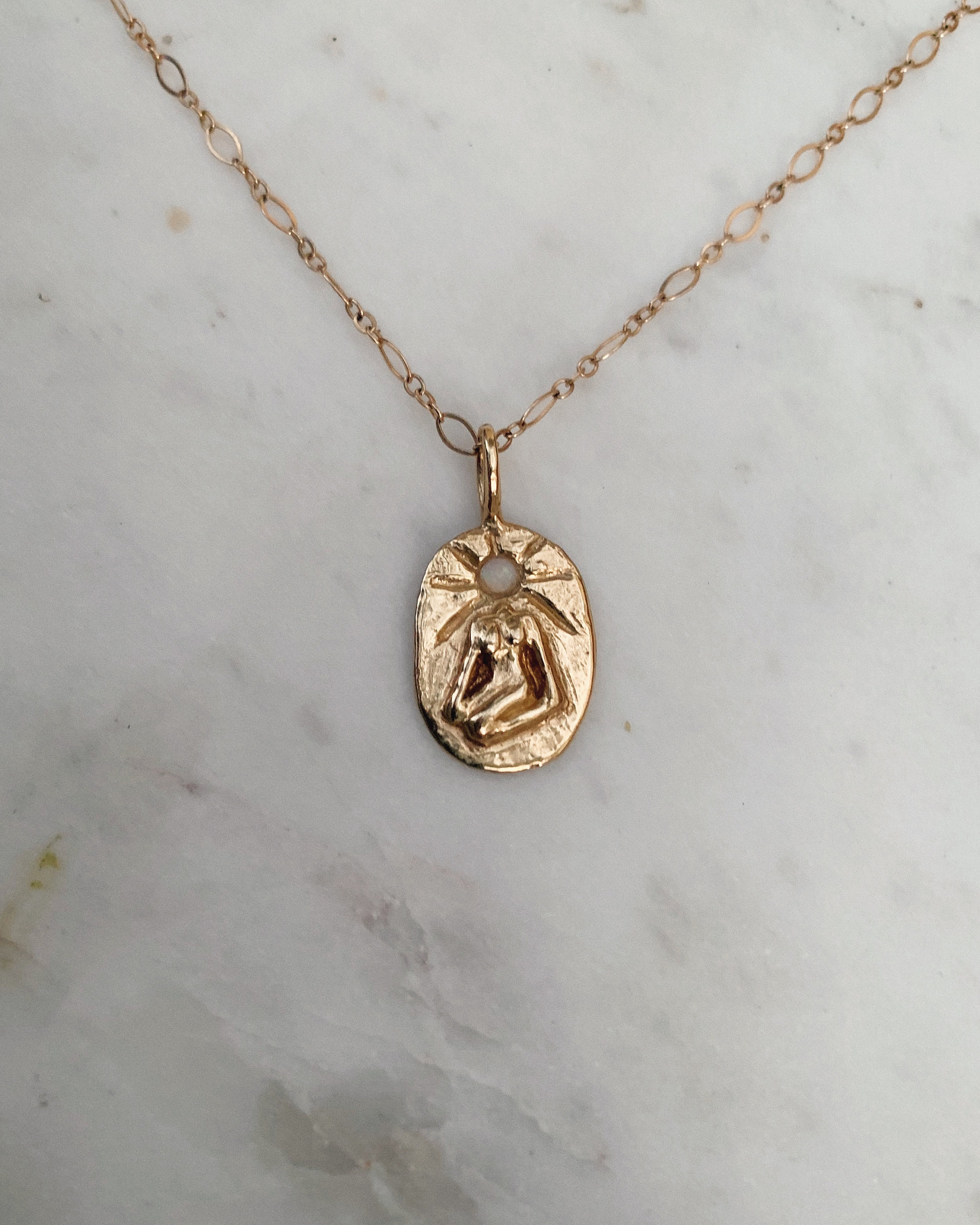 In Her Power Necklace / Gold Necklace / Feminine / Female Etsy