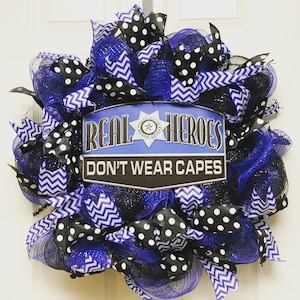 Police Lives Matter Wreath, Police Wreath, Blue Lives Matter Wreath image 1