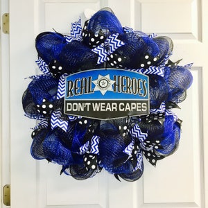 Police Lives Matter Wreath, Police Wreath, Blue Lives Matter Wreath image 2