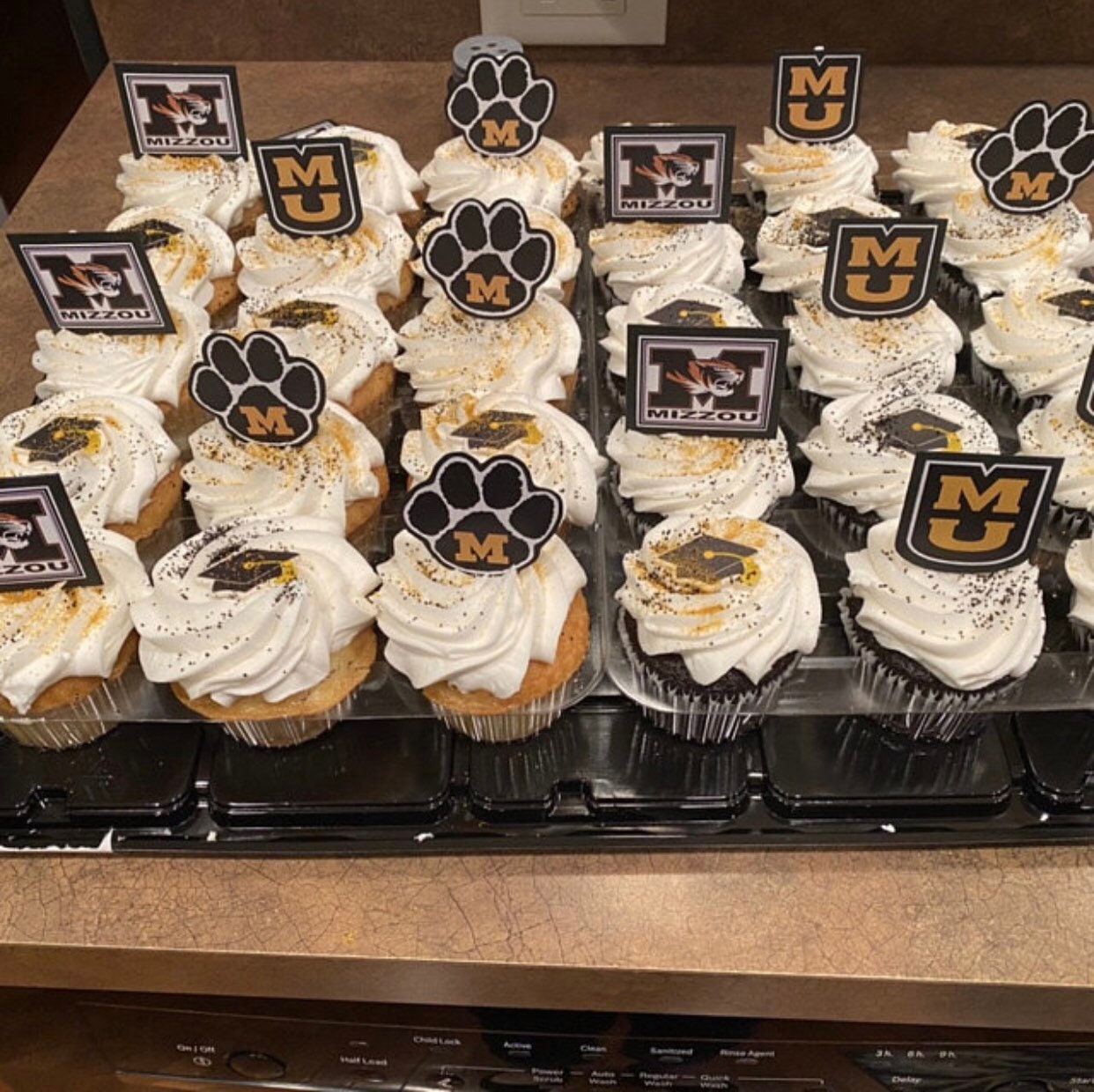 Mizzou Cupcake Toppers University of Missouri Columbia Etsy