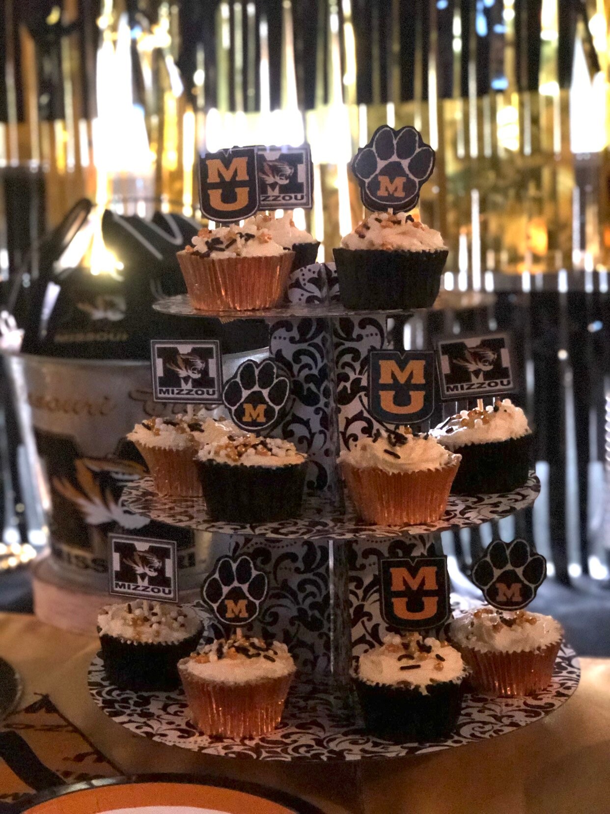 Mizzou Cupcake Toppers University of Missouri Columbia Etsy