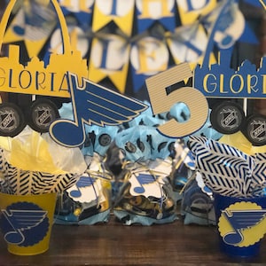 St. Louis Blues Party Centerpieces | St. Louis Blues Birthday Party Decorations