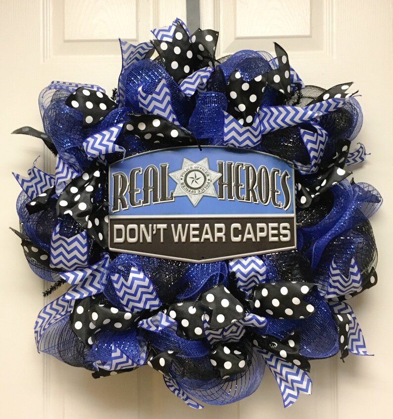 Police Lives Matter Wreath, Police Wreath, Blue Lives Matter Wreath image 3