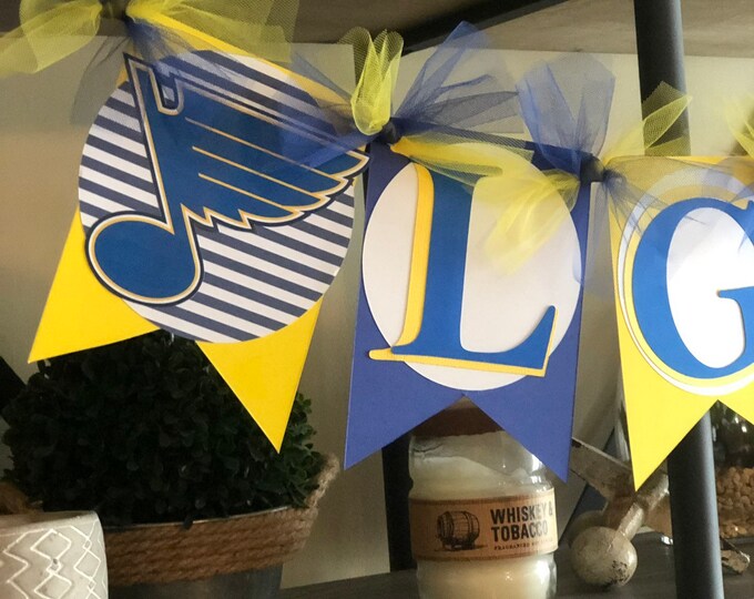 LGB Banner St. Louis Blues Banner St. Louis Hockey Banner Etsy