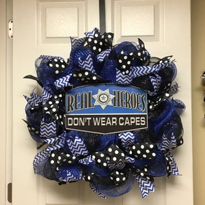 Police Lives Matter Wreath, Police Wreath, Blue Lives Matter Wreath image 5