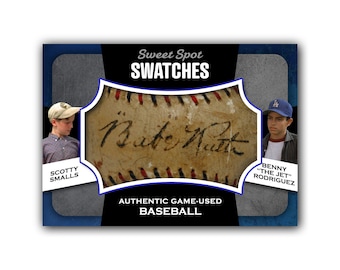 The Sandlot Scotty Smalls Benny Rodriguez Novelty ACEO Game Used Babe Ruth Baseball Card Reprint - READ DESCRIPTION