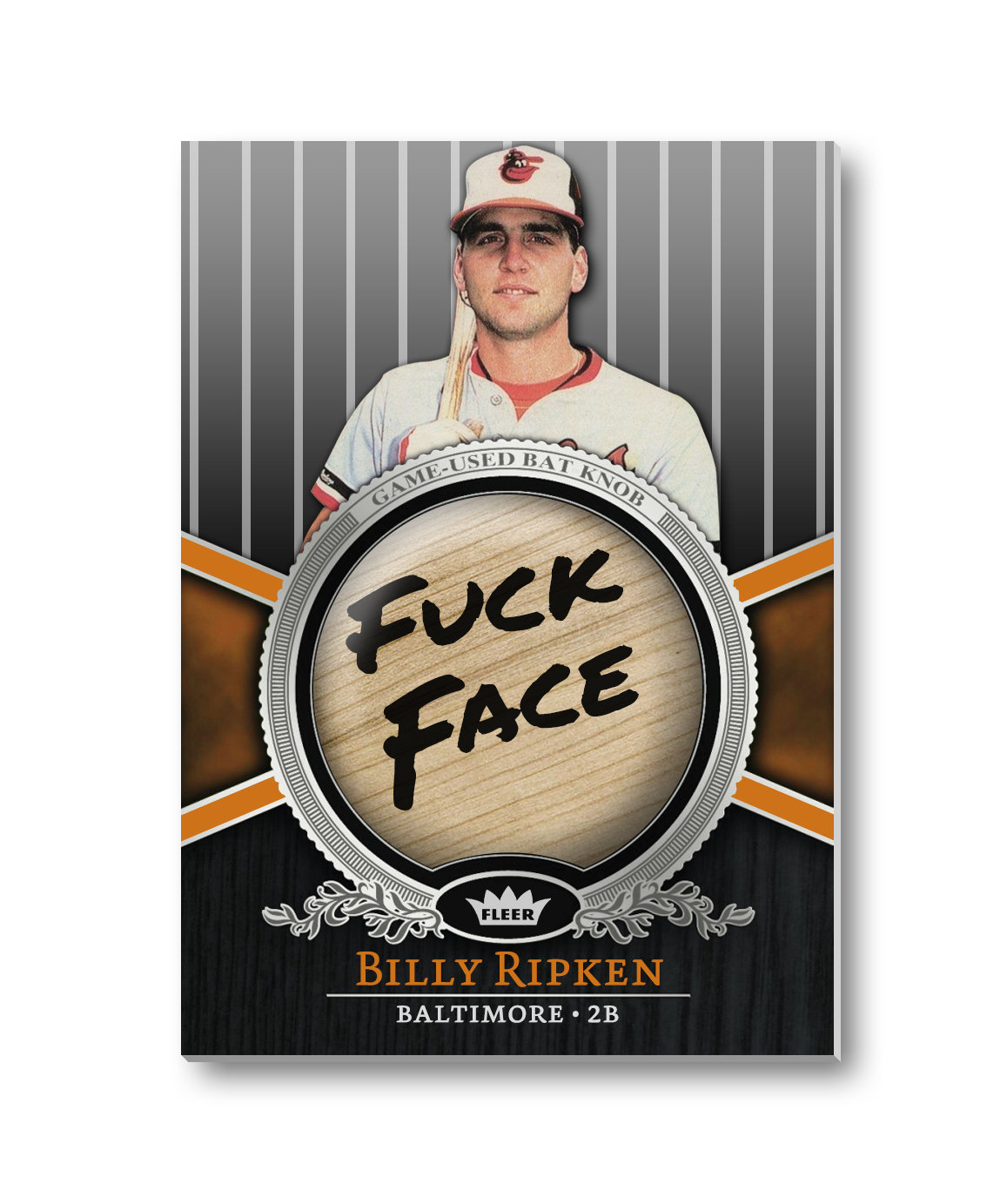 Bill Billy Ripken F*** Face 1989 Fleer Error Novelty ACEO Game