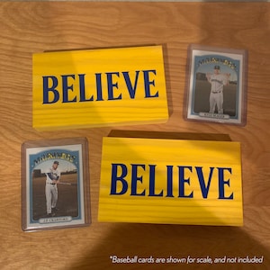 Seattle Mariners BELIEVE Handmade Home Decor Wooden Sign