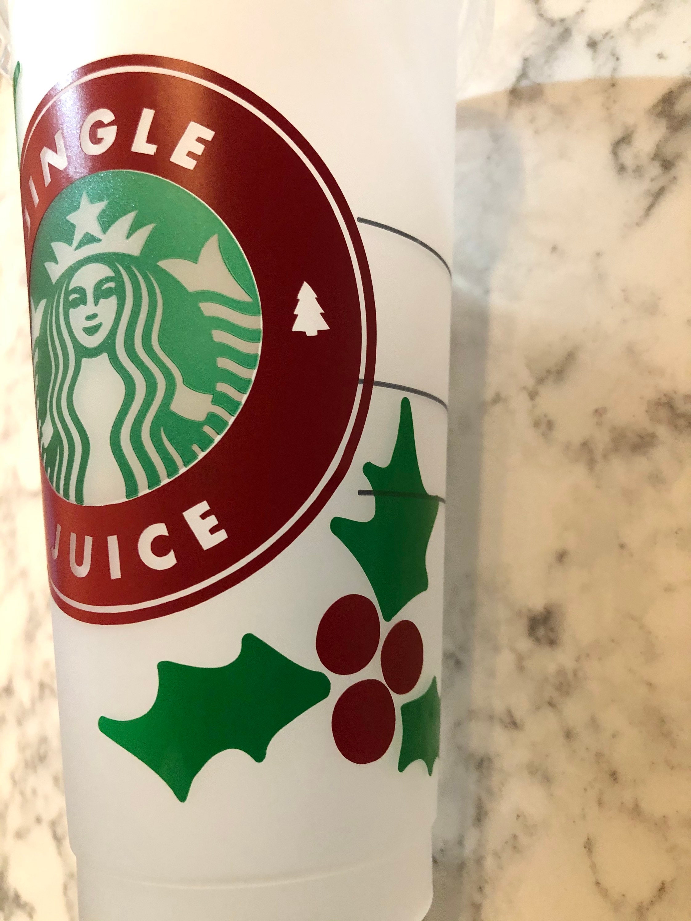 Christmas Starbucks Cold Cups Customizable. Perfect Christmas Etsy