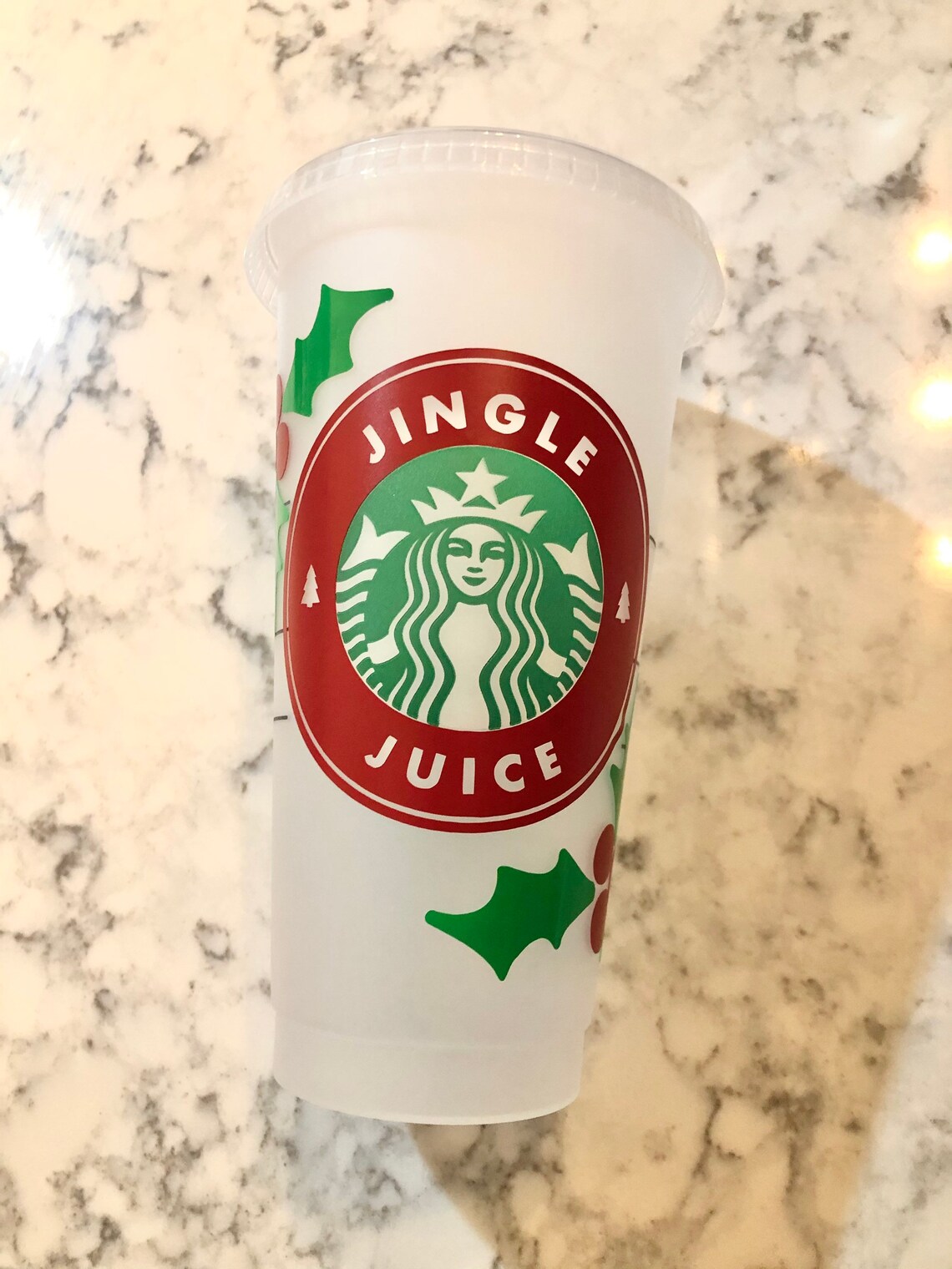 Christmas Starbucks Cold Cups Customizable. Perfect Christmas Etsy