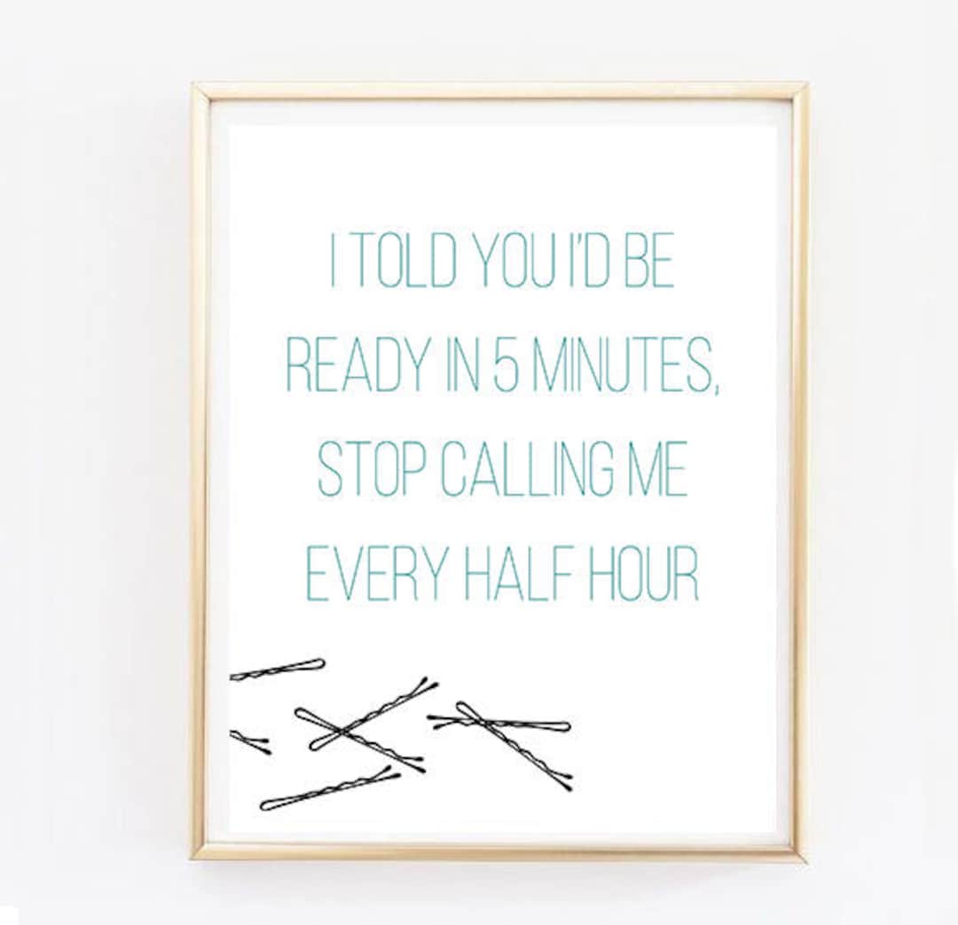 Getting Ready Wall Art Bathroom Wall Decor Bathroom Decor - Etsy.de