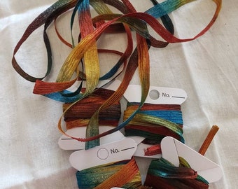 Copper Penny ribbon yarn #689 Embellishments junk journals travelers notebooks tag topper Knitting sewing