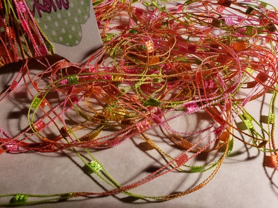 Copper Penny ribbon yarn #689 Embellishments junk journals travelers notebooks tag topper Knitting sewing