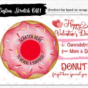 Carte à gratter personnalisée pour la Saint-Valentin | Carte à gratter personnalisée | Carte cadeau