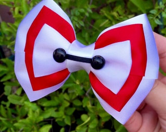 Baymax Inspired Hair Bow