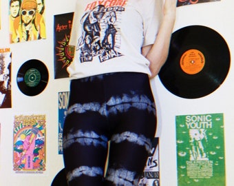 tie dye leggings 90s 80s rock leggings for women yoga leggings activewear gym leggings fitness leggings tights hippy leggings