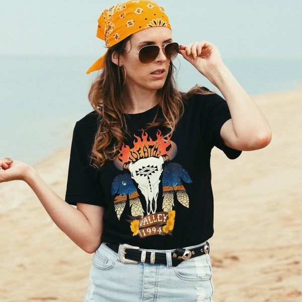 death valley tee womens graphic t shirt california desert tshirt 70s vintage style southwest shirt arizona womens t shirt western biker tee