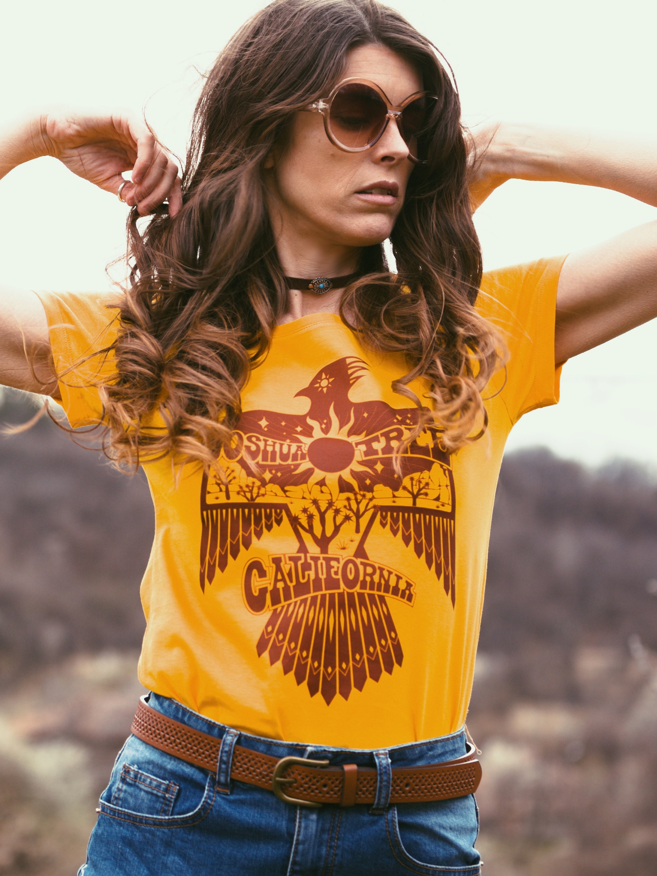 Joshua Tree Thunderbird Graphic Tee Womens Graphic Tee 70s 60s