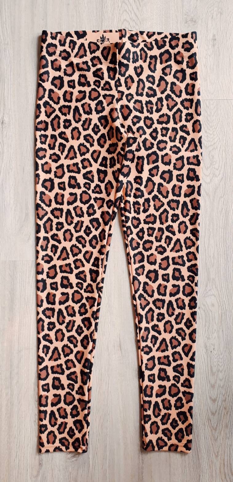 Leopard Leggings 80s Rock Leggings for Women Yoga Leggings - Etsy