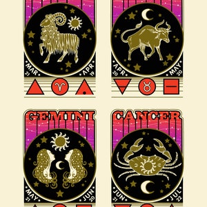 zodiac tee astrology star sign t shirt aries taurus gemini cancer leo virgo libra scorpio sagittarius capricorn aquarius pisces image 7