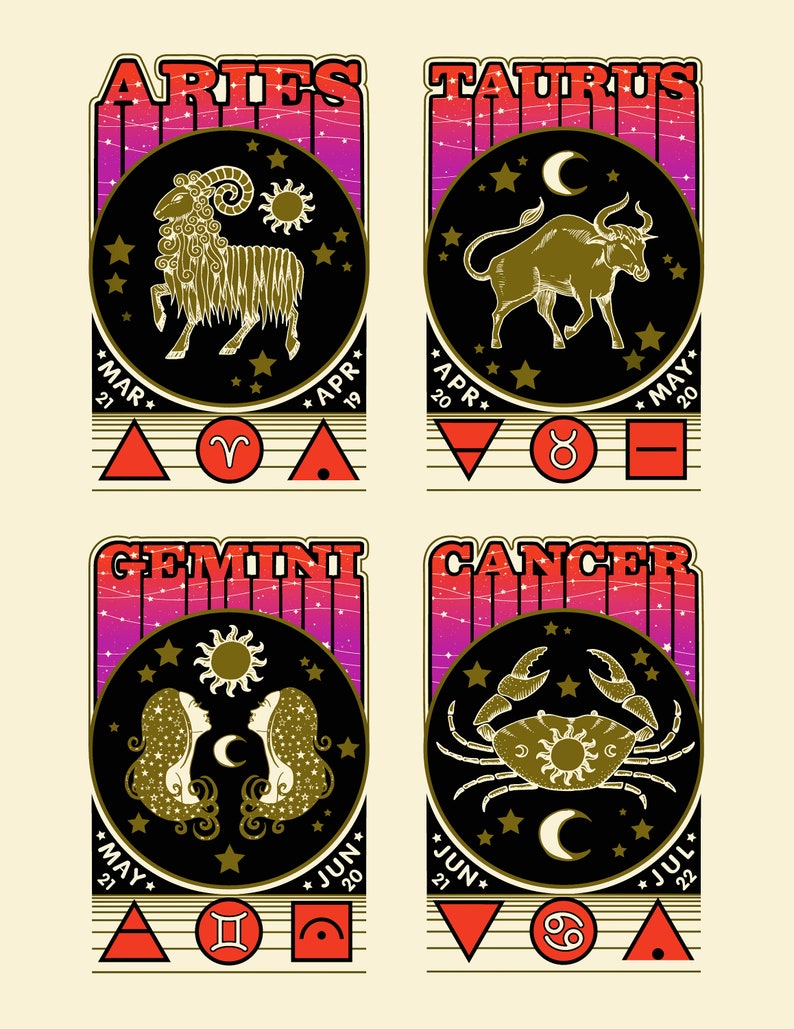zodiac tee astrology star sign t shirt aries taurus gemini cancer leo virgo libra scorpio sagittarius capricorn aquarius pisces image 7