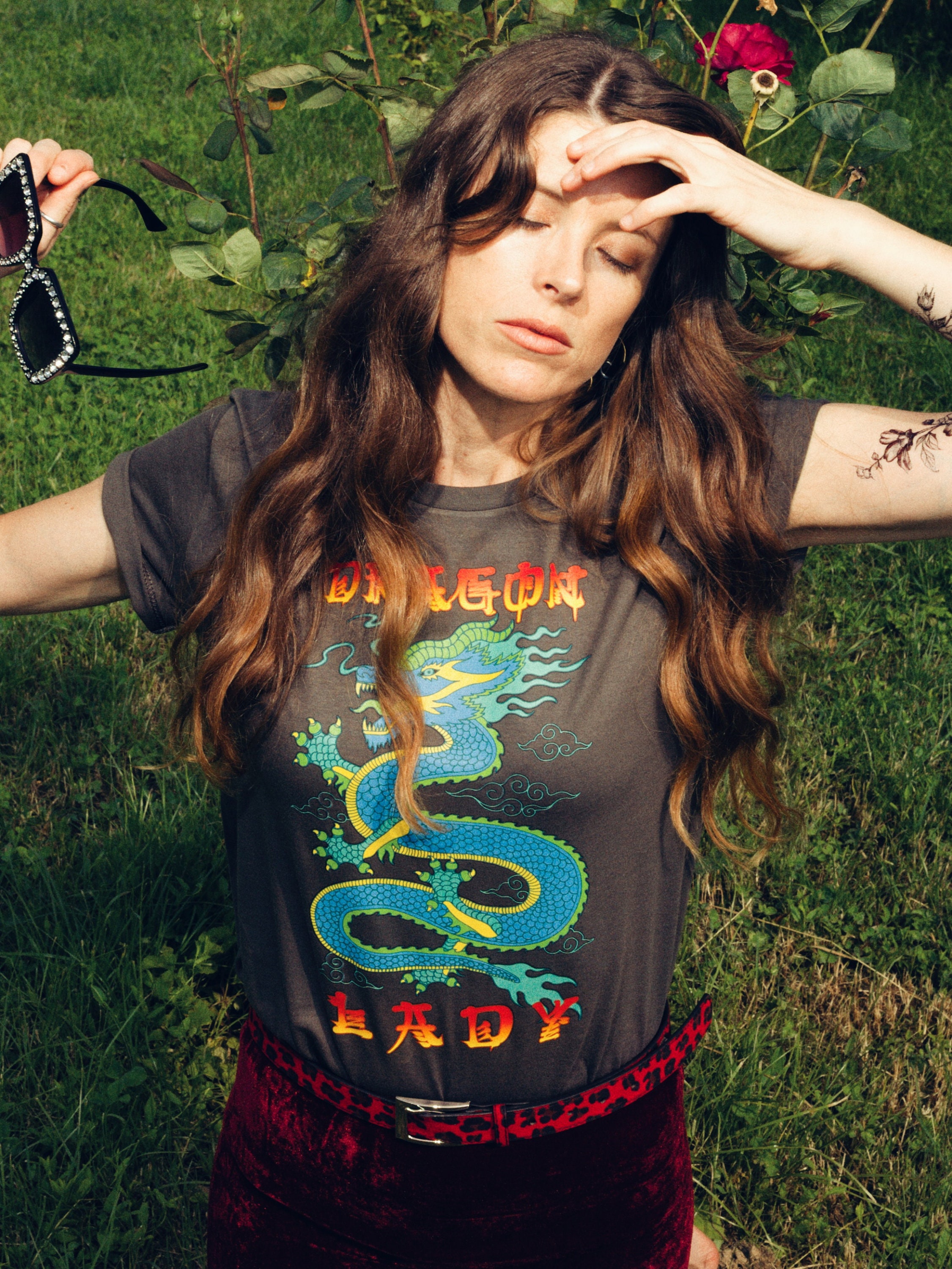 Dragon Lady Tshirt Womens Graphic Tees 