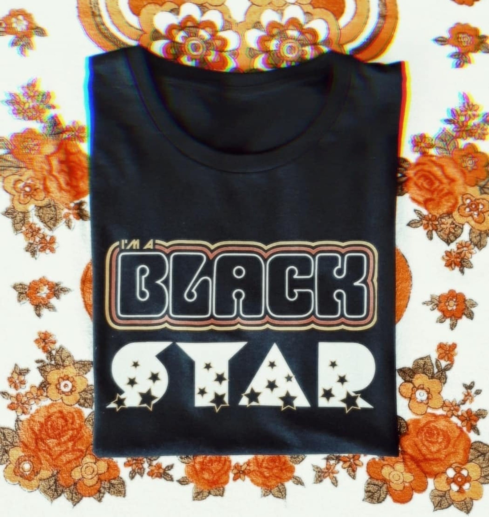 Vintage 2000’s black star graphic top
