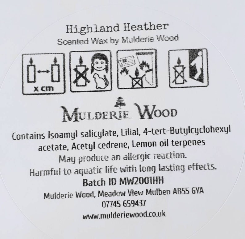 Highland Heather Scottish Glen Scented Soy Wax Tin Candle Etsy