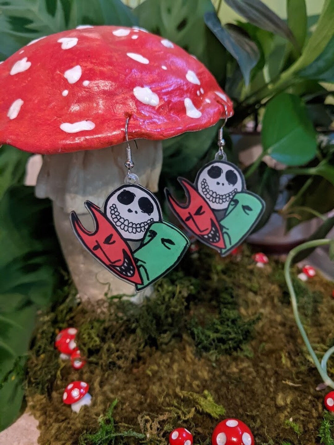 Lock Shock and Barrel Halloween Earrings Handmade Gifts for Etsy