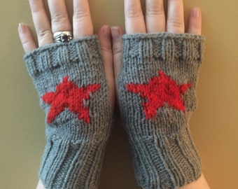 Bucky Barnes Winter Soldier Fandom inspired Fingerless Gloves