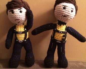 Made to Order 60s XMFC Charles Xavier and Erik Lehnsherr Amigurumi Dolls