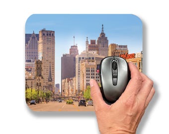 Little Caesars Arena Mousepad – Detroit Red Wings & Pistons | Original Photography | 7.75" × 9"