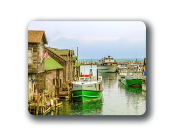 Leland Fishtown Mousepad - Michigan Mousepad- Michigan Office Decor- Michigan Photography- Leland Gift - Michigan M22 Gift -Home Office