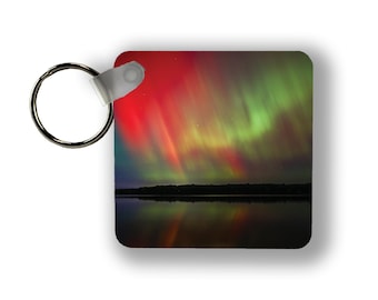 Northern Lights photography Keychain - Aurora Borealis photography Keychain - Northern Lights Gift - Aurora Borealis Gift - Great Lakes Gift
